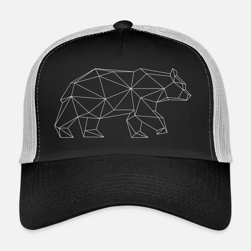 Ours grizzly design de l’ours (blanc) Casquette trucker 