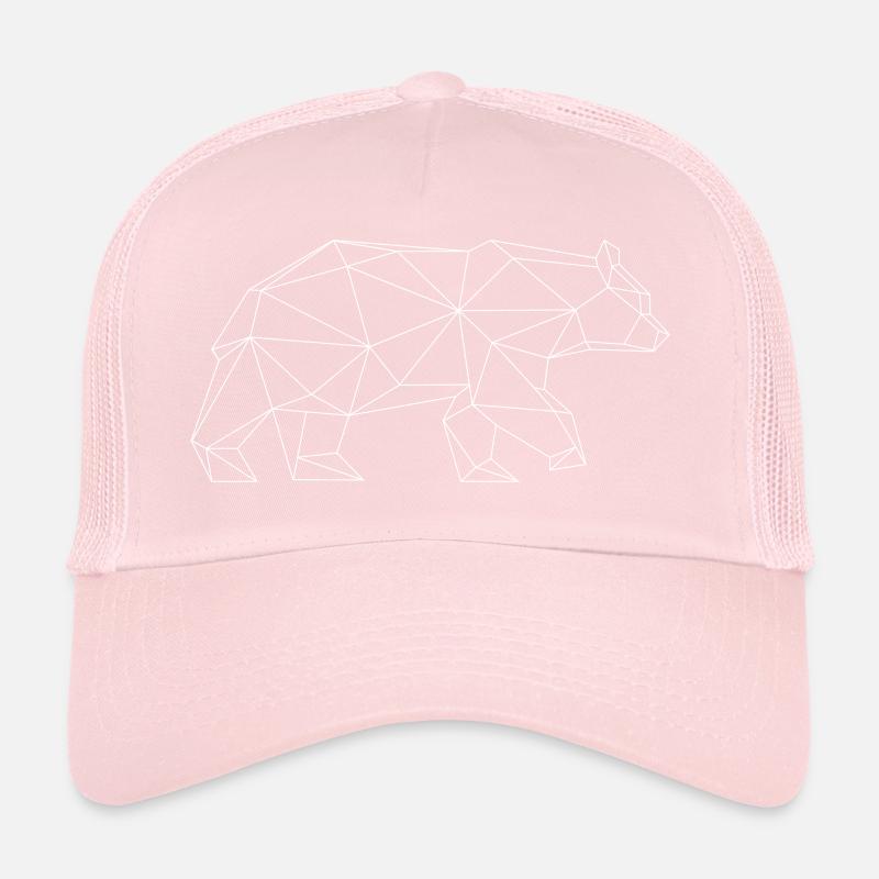Ours grizzly design de l’ours (blanc) Casquette trucker 