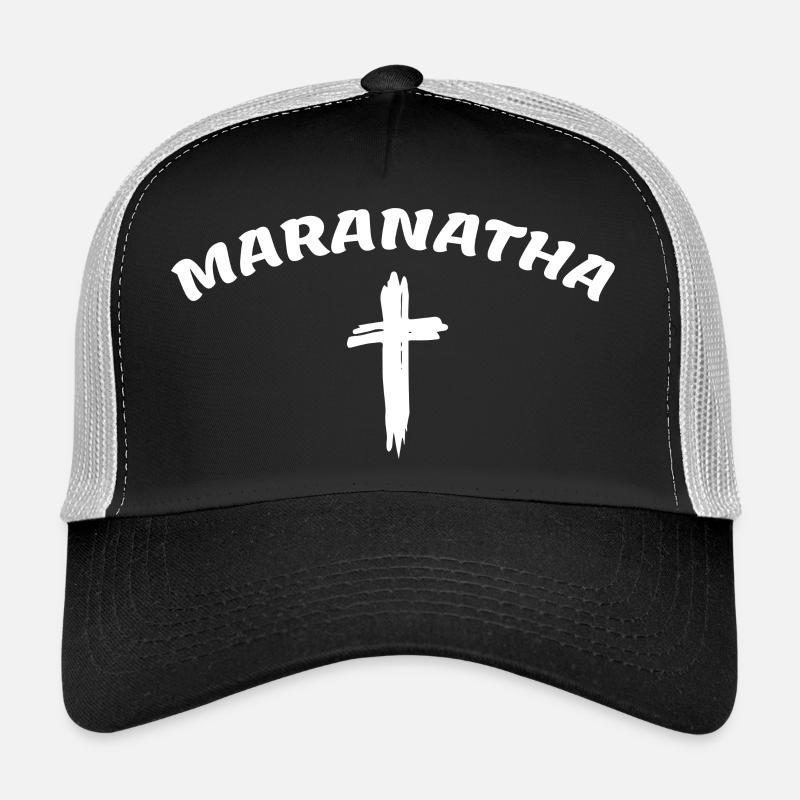 Maranatha Crosswriting Logo - Trucker Cap - black/stone grey