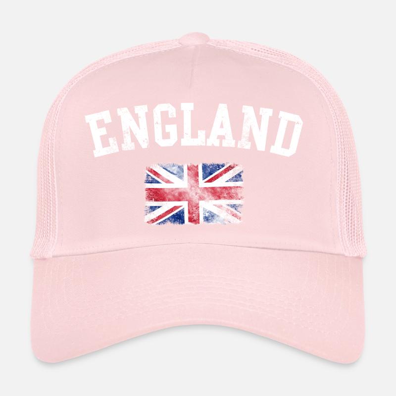 Icône anglaise — drapeau britannique vieilli Casquette trucker 