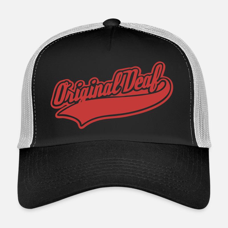 Original Deaf - Trucker Cap - Schwarz/Steingrau