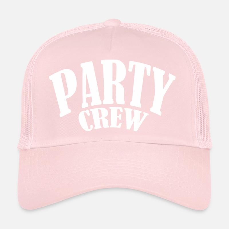 party partycrew partymonster dj deejay disco crew Casquette trucker 