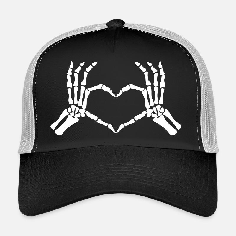 skeleton hand Trucker Cap