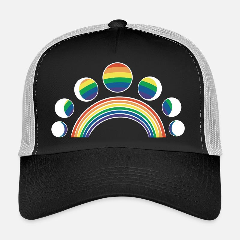 LGBT Moon Phases Moons Rainbows Trucker Cap