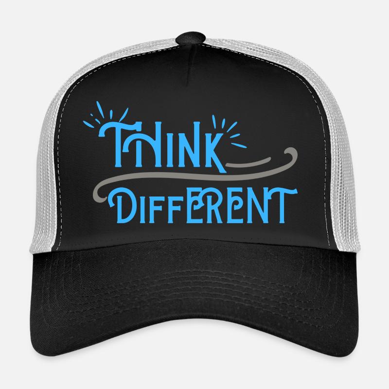 Think Differnet Blaue Grau Design Trucker Cap