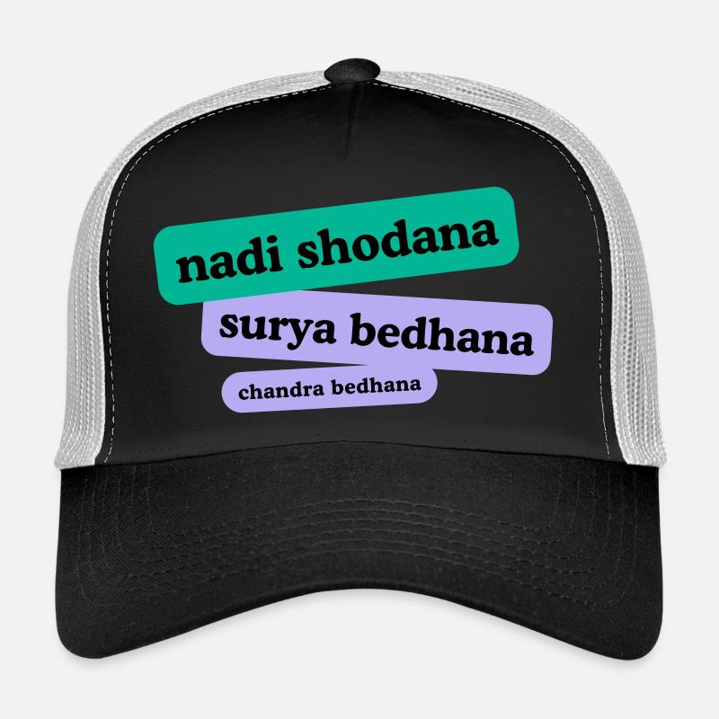 Pranayama - Trucker Cap - Schwarz/Steingrau
