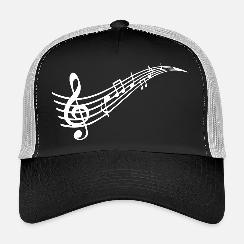 Notation - Casquette trucker  - noir/gris pierre