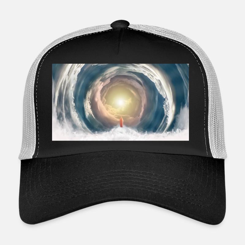 Celestial Light Beam - Trucker Cap - black/stone grey