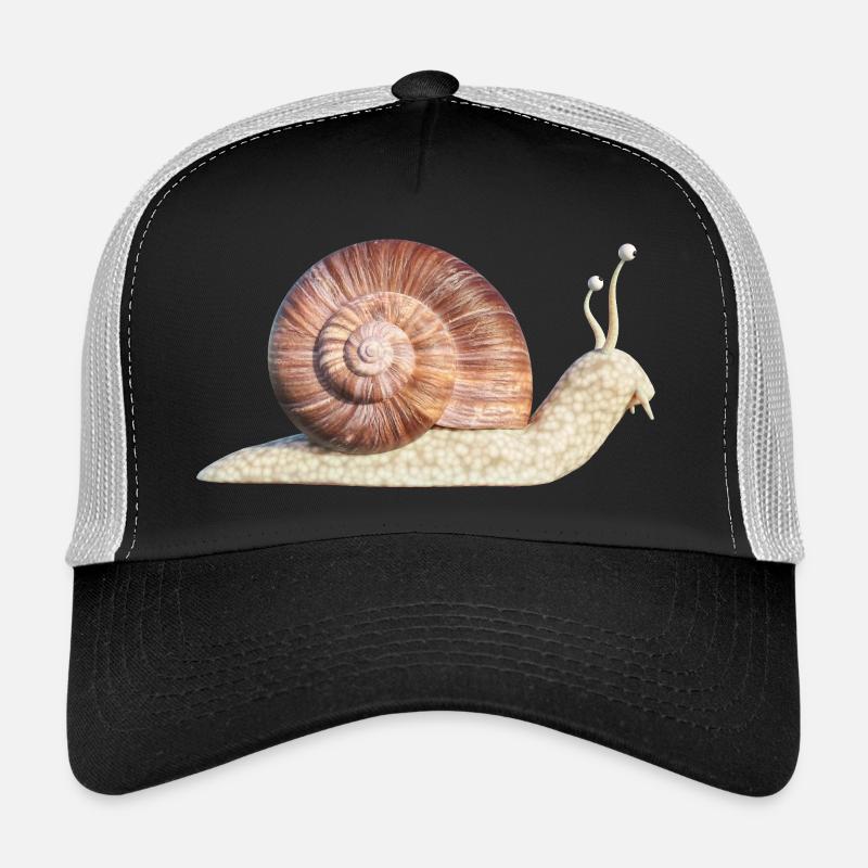 snail - Trucker Cap - black/stone grey