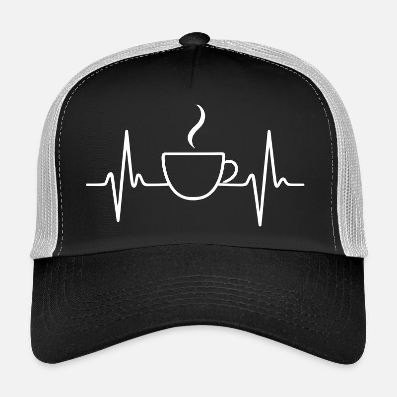 Kaffee Herzschlag Trucker Cap
