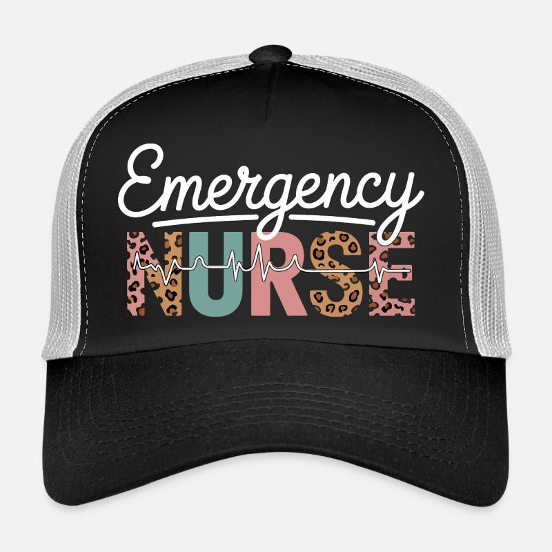 Infirmière d’urgence Imprimé léopard Casquette trucker 