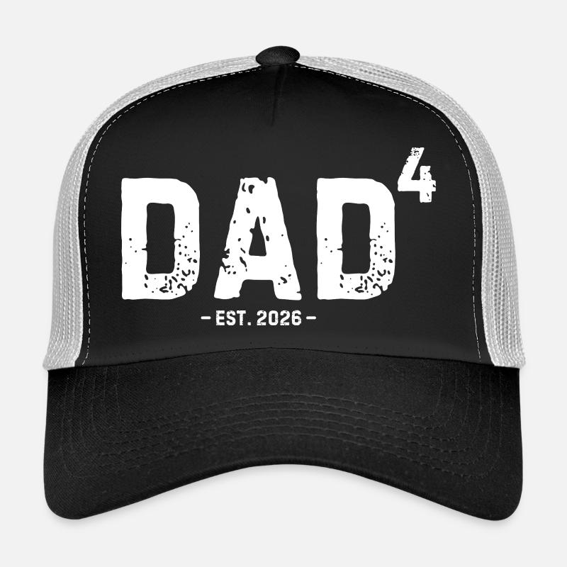 Dad4 Est 2026 Vierter Vater von vier Kindern Trucker Cap