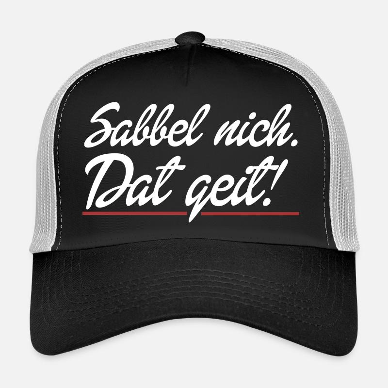 that works - Trucker Cap - black/stone grey