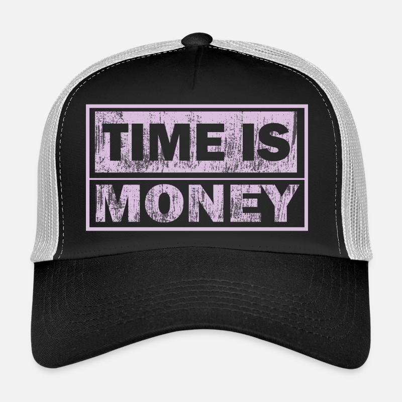 Zeit ist Geld Neon-Panel Trucker Cap