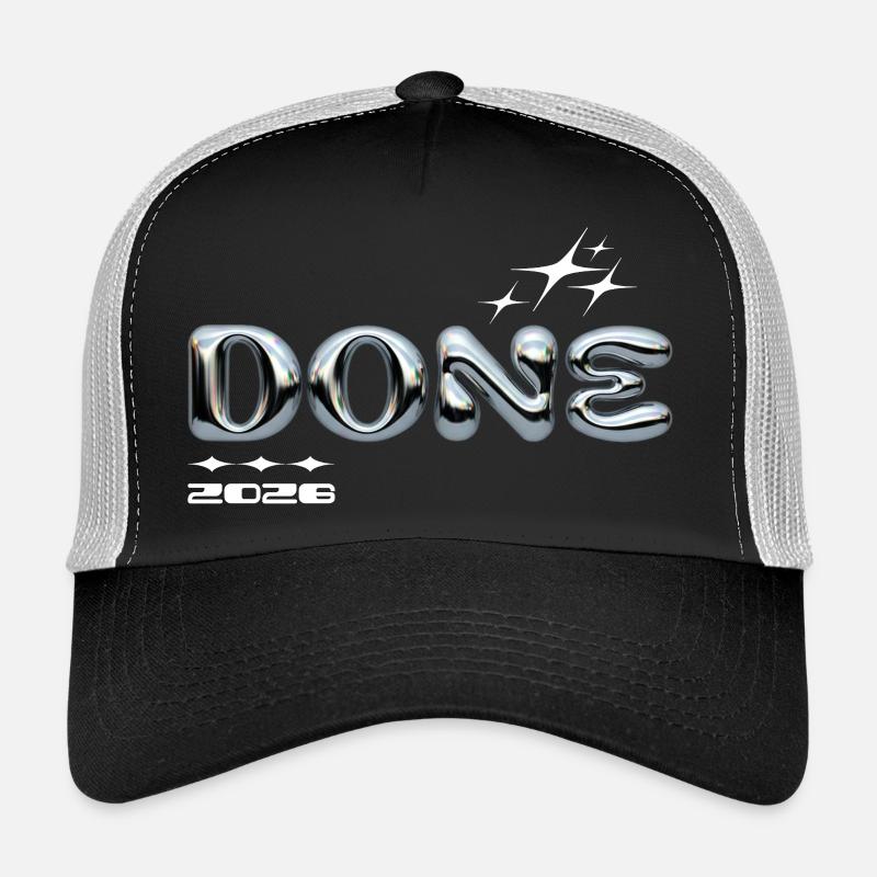Fertig 2028 Chromblasen-Design Trucker Cap