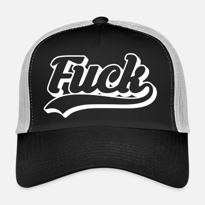 Fuck Retro Script Trucker Cap