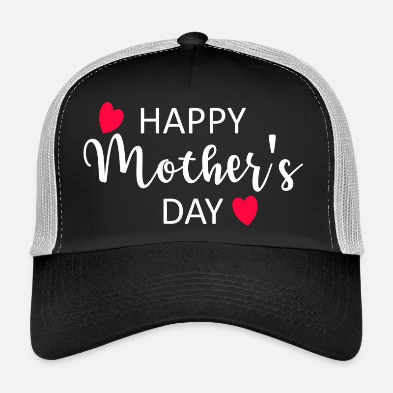 Bonne fête des mères Script Hearts Casquette trucker