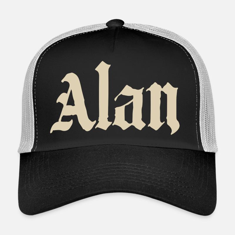Alan Gothic Lettering Trucker Cap