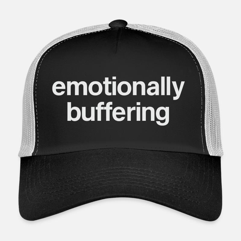 emotionally buffering - Trucker Cap - Schwarz/Steingrau