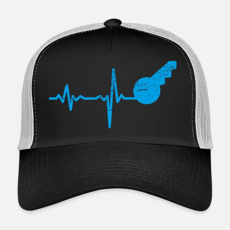 Gift Heartbeat Locksmith Trucker Cap