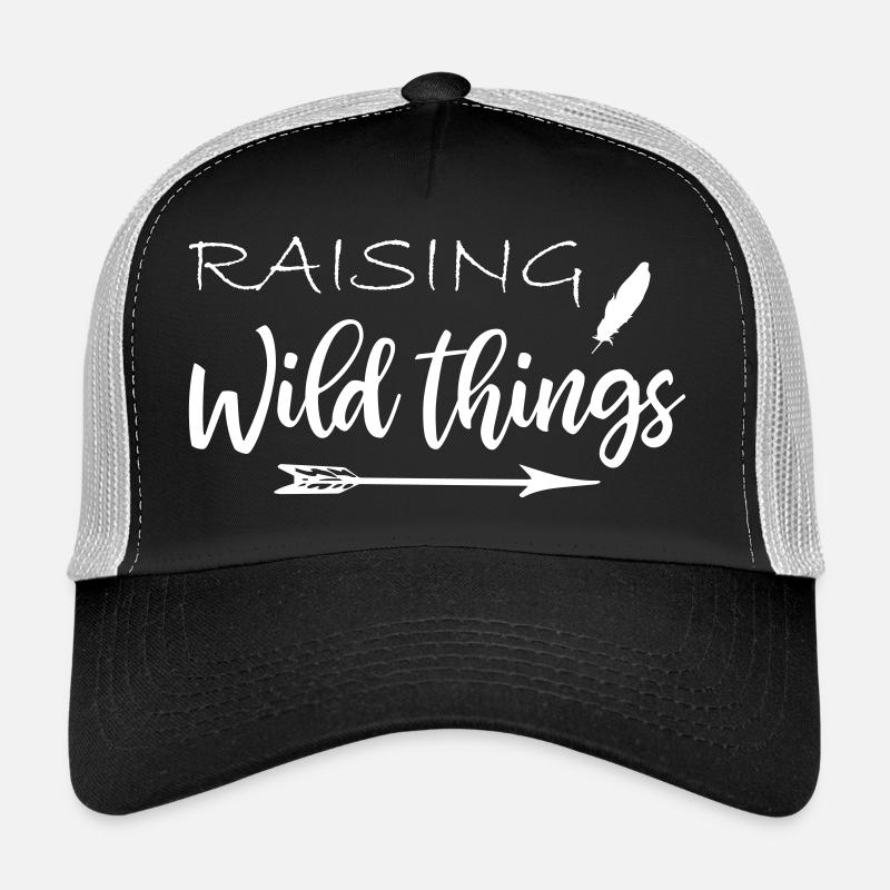 Raising wild things cute mom - mutter Trucker Cap