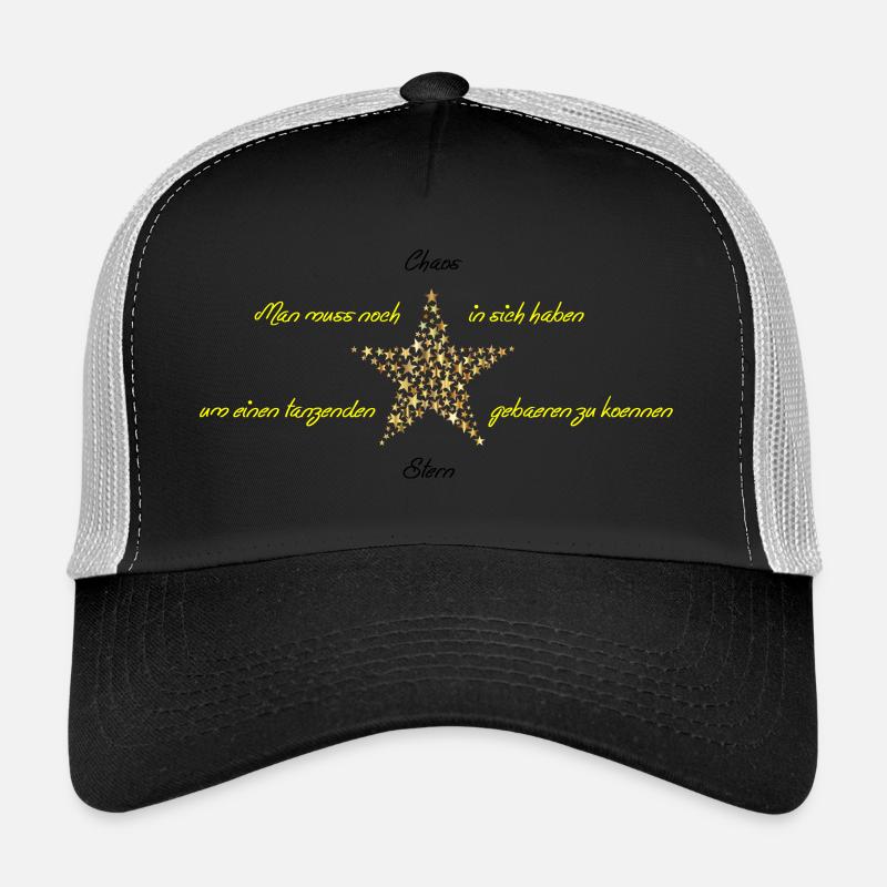 Tanzender Stern - Trucker Cap - Schwarz/Steingrau