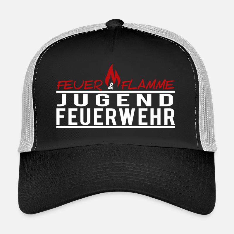 Jugendfeuerwehr - Trucker Cap - Schwarz/Steingrau