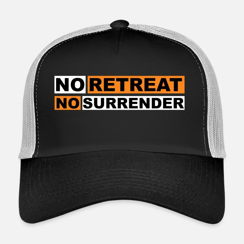 No Retreat No Surrender - Trucker Cap - Schwarz/Steingrau
