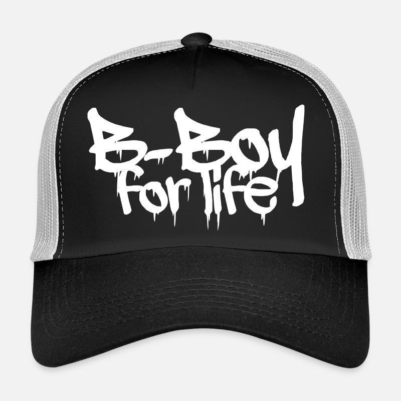 bboy lifestyle graffiti breakdance crew Symbol - Trucker Cap - Schwarz/Steingrau