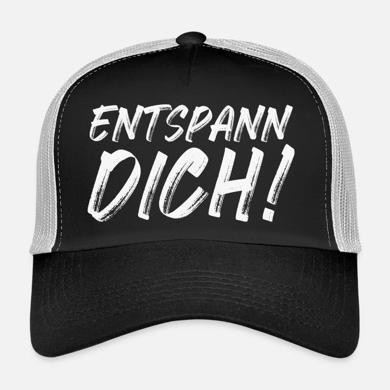 Entspann Dich! - Trucker Cap - Schwarz/Steingrau