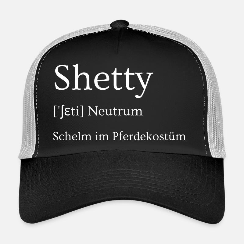 Shetty - Schelm im Pferdekostüm - Trucker Cap - Schwarz/Steingrau