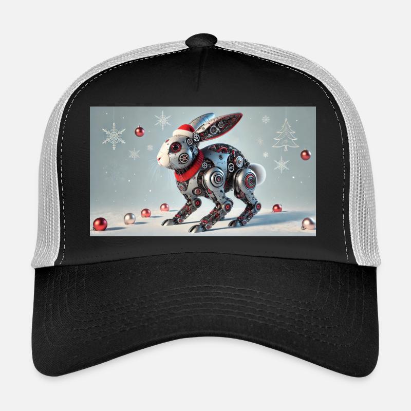 Weihnachtshase - Trucker Cap - Schwarz/Steingrau