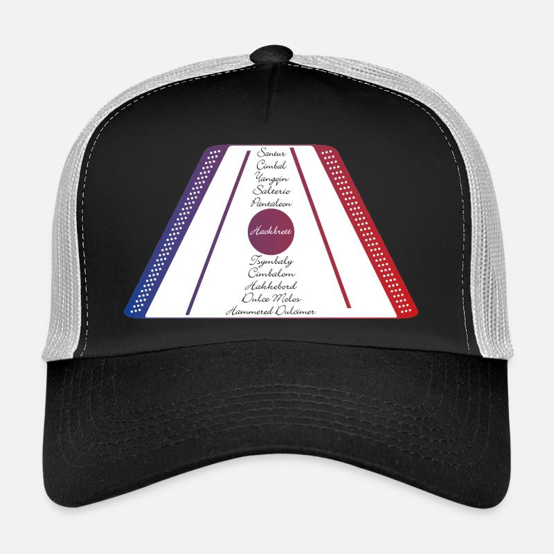 Dulcimer blue red - Trucker Cap - black/stone grey
