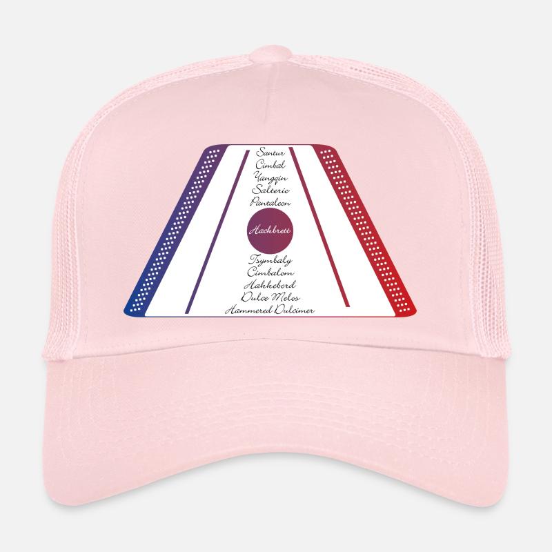 Hackbrett blau rot Trucker Cap