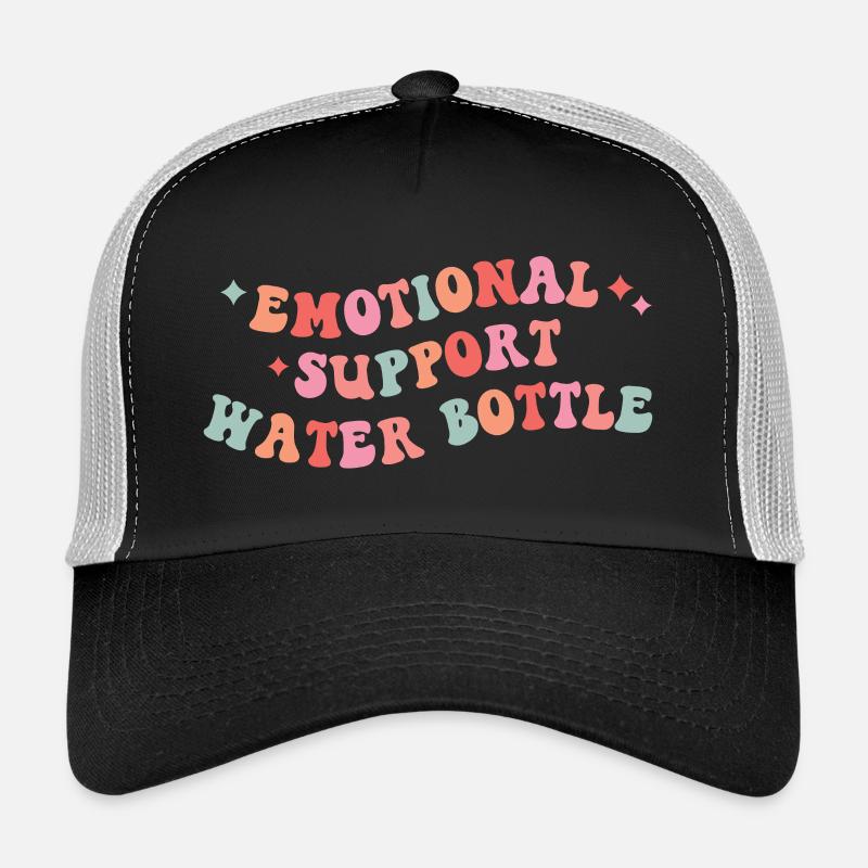 Conception de bouteille d’eau de soutien émotionnel Casquette trucker 