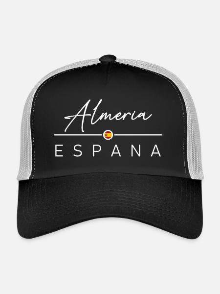 Espagne - Almeria - Espagne - España - Casquette trucker  - noir/gris pierre - Devant