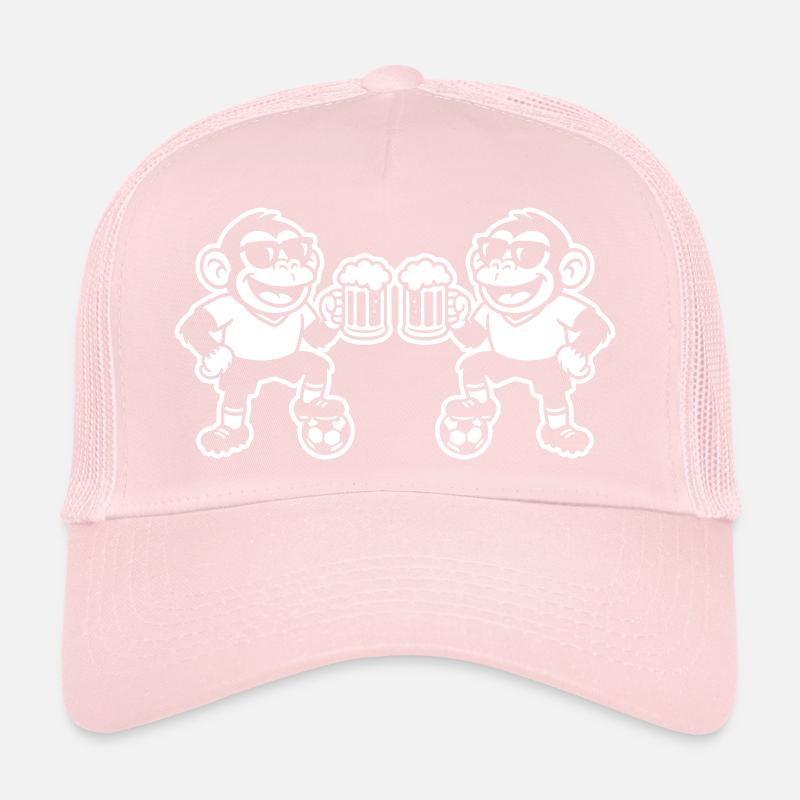 Fussball Affe Bier Trucker Cap