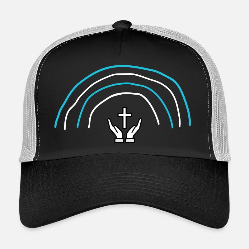 croix catholique irradiante Casquette trucker 