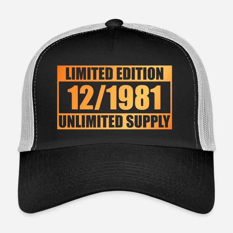 44e anniversaire Édition limitée - ꝏ Approvisionnement 12/1981 Casquette trucker 