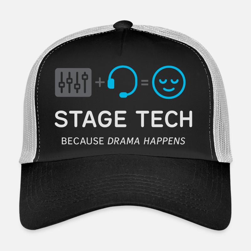 Équipe technique théâtrale Technicien de scène Son Casquette trucker 