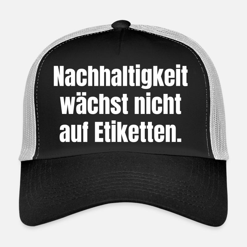 La durabilité ne se développe pas sur les labels Casquette trucker 