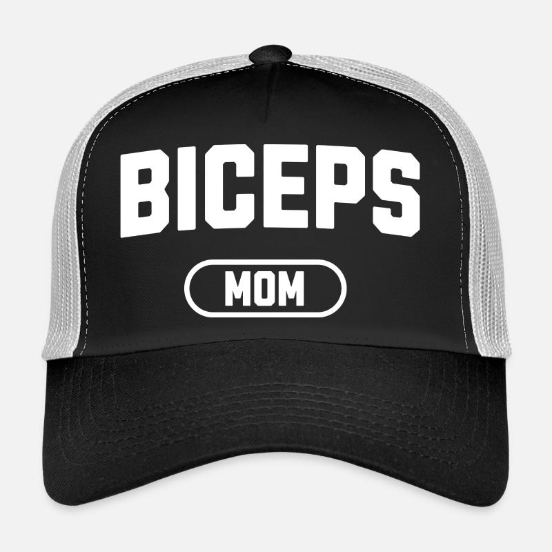 Maman des biceps - Casquette trucker  - noir/gris pierre