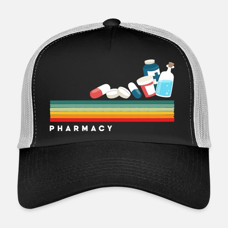 Retro pharmacist pharmacy technician Trucker Cap
