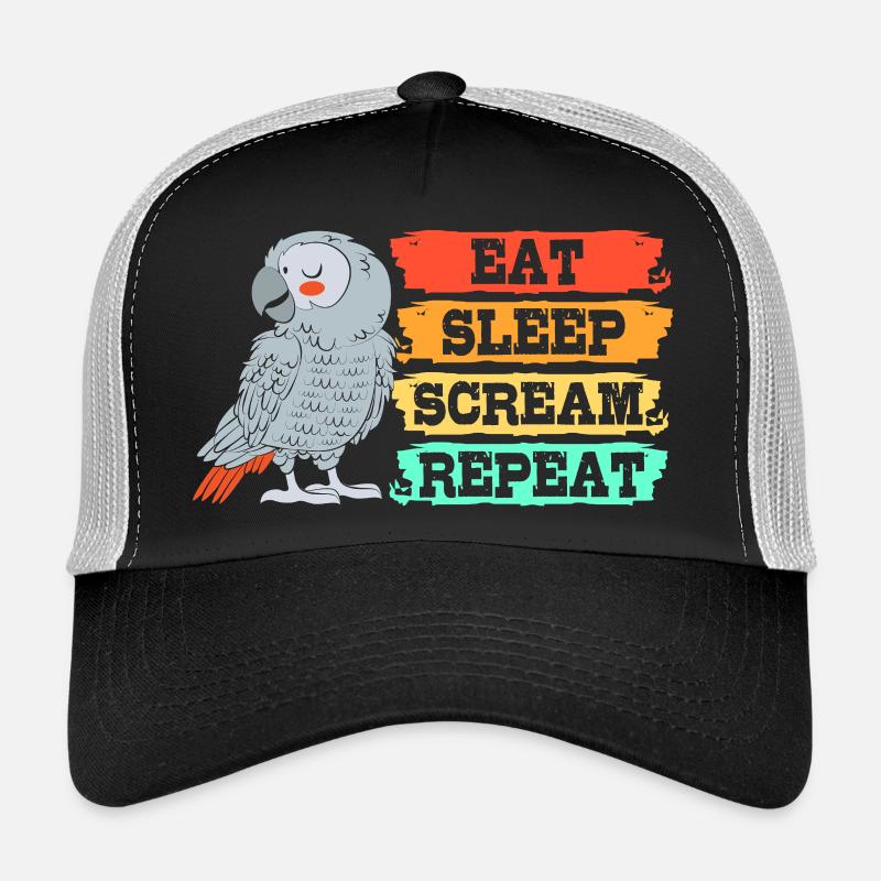 Parrot Grey Casquette trucker 