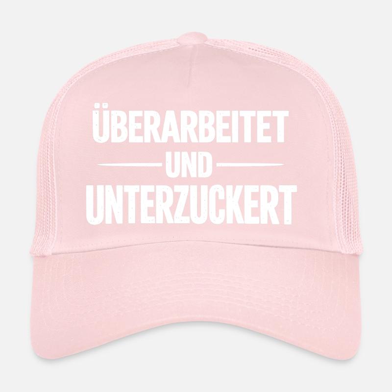 Overworked and hypoglycemic white Trucker Cap