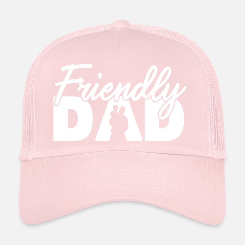 Silhouette de papa amicale Art de la paternité Casquette trucker 
