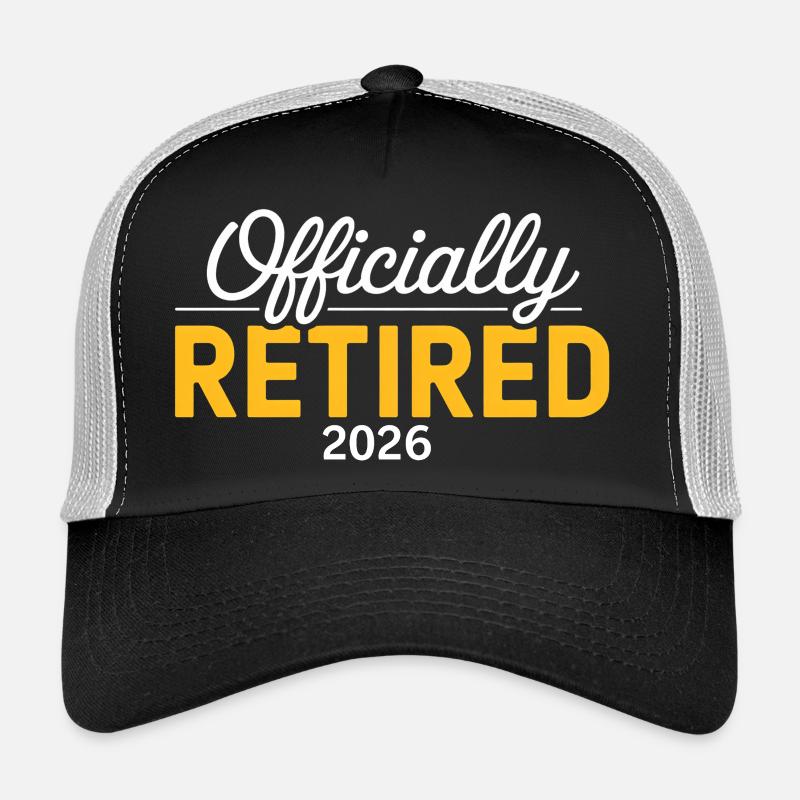 Retired 2026 Funny Retired Graphic Men Retirement Casquette trucker 