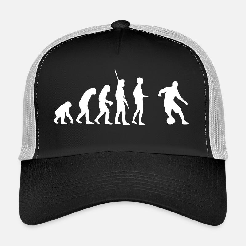 évolution du football - Casquette trucker  - noir/gris pierre