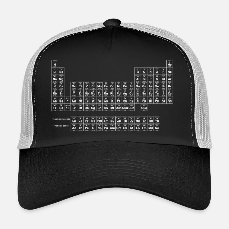 periodic_table_of_elements1 - Trucker Cap - black/stone grey