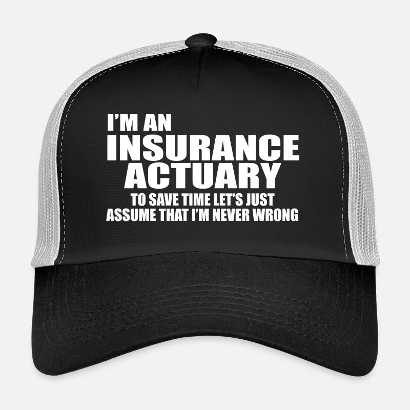 insurance actuary Casquette trucker 
